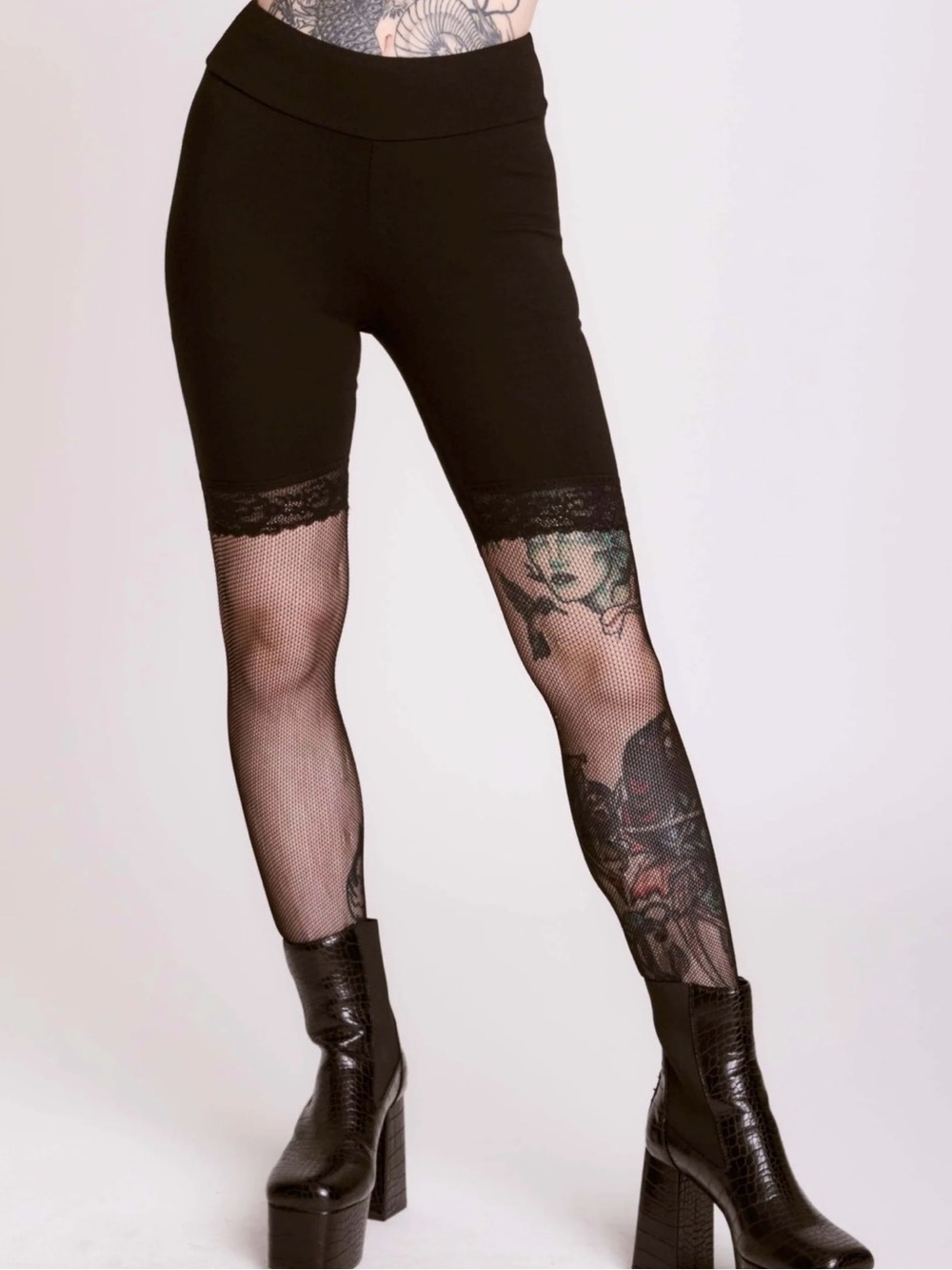 Velvet and Lace Biker Shorts